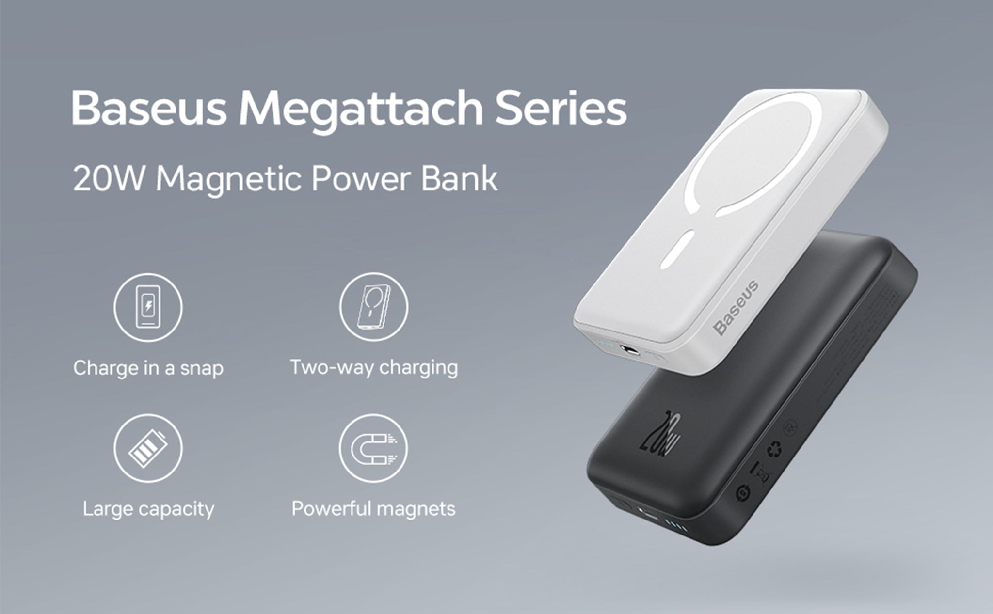 Baseus Magnetic Portable Charger 20W 10000mA